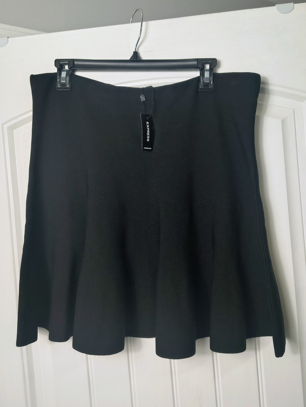 Express Black Flared Skirt